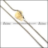 Pretty 316L Steel Stamping Necklace with Vintage-inspired Style -n000343