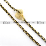 High Quality Noncorrosive Steel Stamping Necklace -n000350