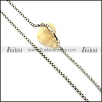 Good-looking 316L Stamping Necklace with Vintage-inspired Style -n000337