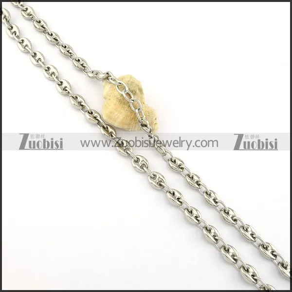 functional oxidation-resisting steel Necklace -n000313