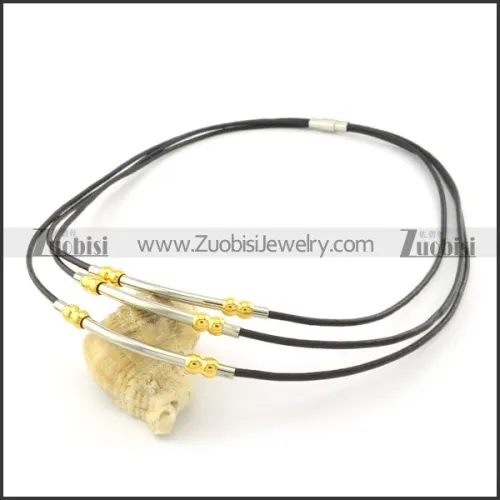 leather necklace n000448