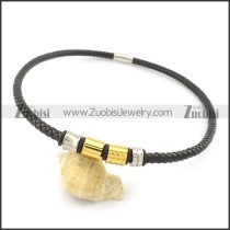 leather necklace n000440