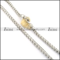8mm round snake stainless steel necklace chain n000522