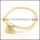 special yellow gold stainless steel chain necklace n000498