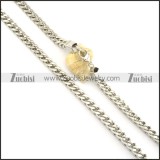 8mm silver stainless steel square necklace chain n000518