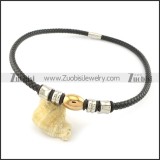 leather necklace n000436