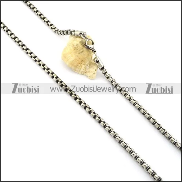 Great Nonrust Steel Stamping Necklace with Vintage-inspired Style -n000348