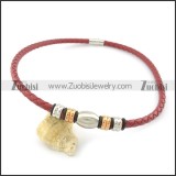 leather necklace n000432