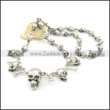 30 skull heads necklace in length of 59cm n000505