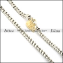 10mm large silver stainless steel square necklace chain n000519