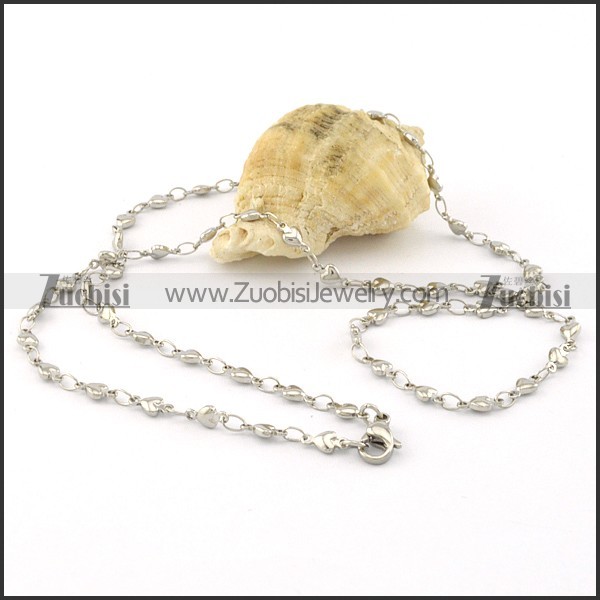 Good 316L Stainless Steel small chain necklaces for ladies -n000385