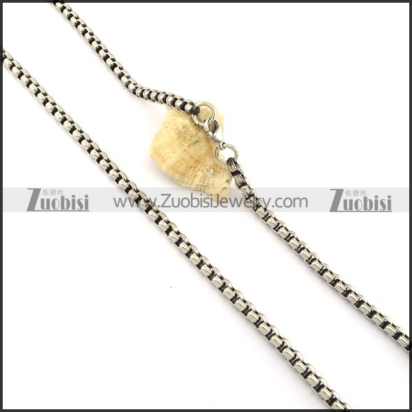 Great Quality Noncorrosive Steel Stamping Necklace with Vintage-inspired Style -n000349