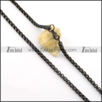 Clean-cut Stainless Steel stamping necklaces -n000404