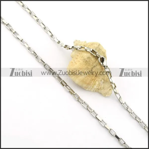 Nice 316L Stainless Steel small chain necklaces for ladies -n000376
