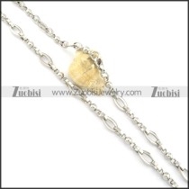 540*9mm unique stainless steel chain necklace n000537
