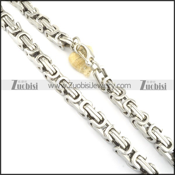 60CM Long 16MM Wide Heavy Shiny Stainless Steel Double Link Chain Necklace n000550-1