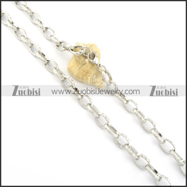 1cm wide big stainles steel curb chain necklace n000542