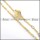 9mm wide gold and silver stainless steel necklace chain n000538