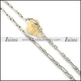 7mm double layers stainless steel chain n000535