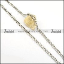 6mm wide special steel necklace chain with lobster clasp n000546