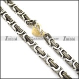 1 Meter Long 16mm Wide Black Stainless Steel Link Chain Necklace n000962