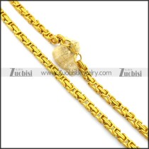8.5mm Gold Plating Stainless Steel Chain n000992