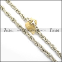 1.1CM Wide 60CM Long Partial Rough Link Chain Necklace n000956