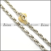 11MM Wide Top Polishing Link Chain Necklace n000957