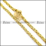 60CM Long Gold Steel Chain n000991