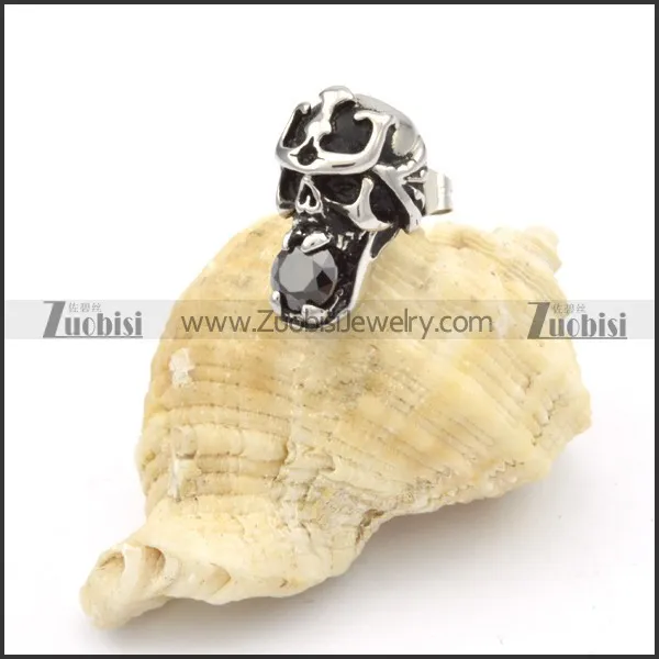 Stainless Steel Skull Earrings -e000144