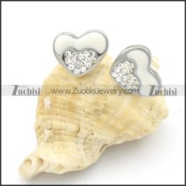 Stainless Steel Heart Earrings -e000150