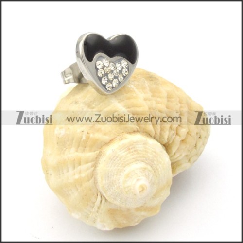 Stainless Steel Heart Earrings -e000151