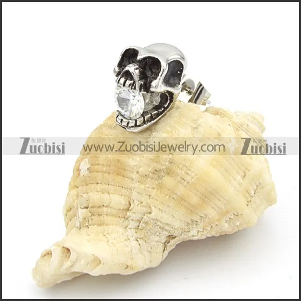 Stainless Steel Skull Earrings -e000141