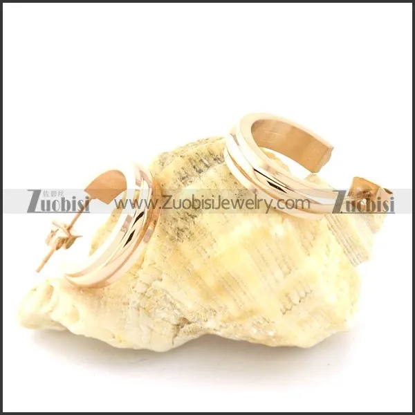 good quality oxidation-resisting steel Plating Earring for Ladies -e000513