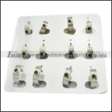 functional Stainless Steel laser four clover Cutting Earring for Ladies - e000330