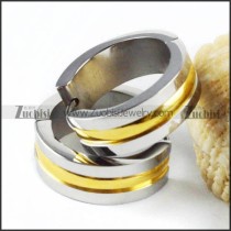 Gold Plating Earring in Steel Metal - e000012