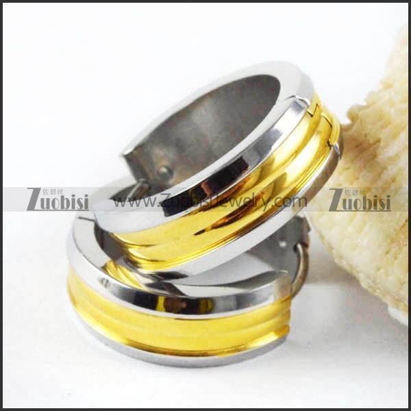 Gold and Silver Plating Stainless Steel Earring - e000010