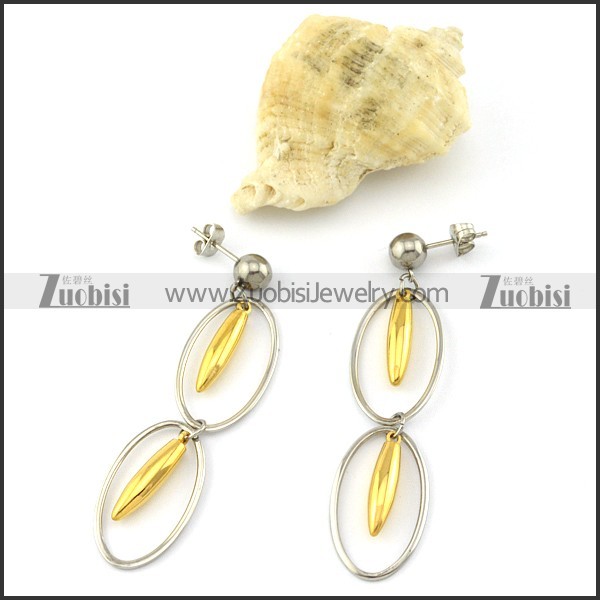 remarkable oxidation-resisting steel Plating Earring for Beautiful Girls -e000579