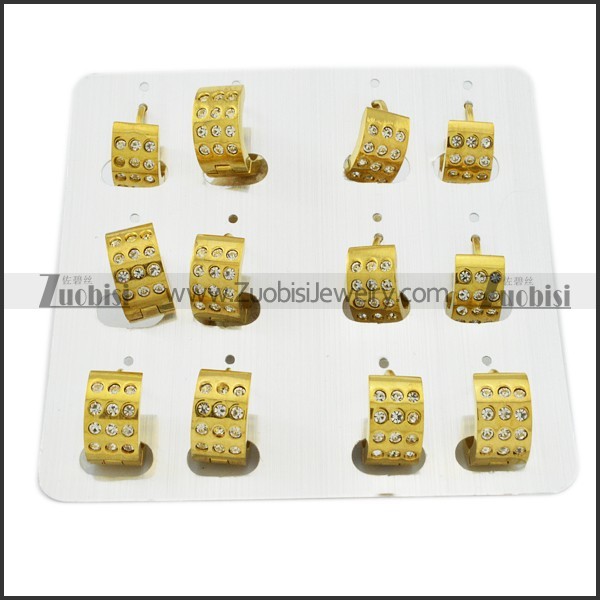 good quality noncorrosive steel Cutting Earring for Ladies - e000300