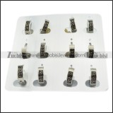Stainless Steel laser Cutting Earring with The Great Wall pattern for Ladies - e000329
