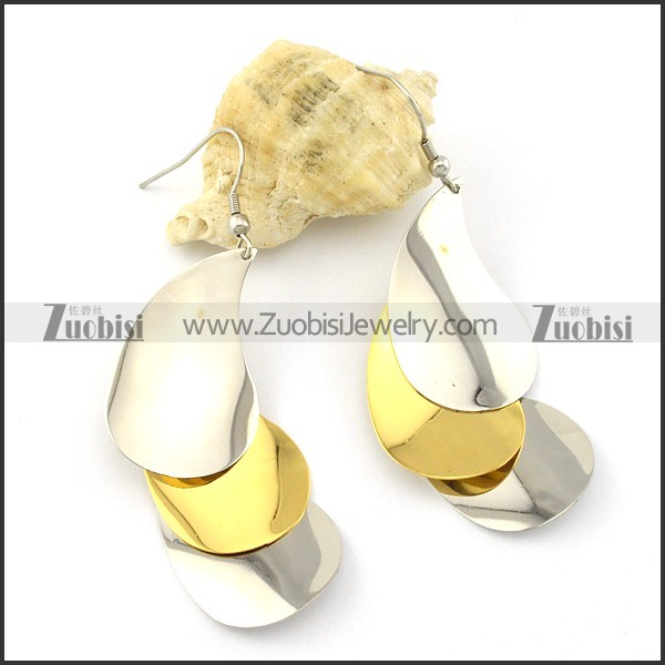 practical noncorrosive steel Plating Earring for Beautiful Girls -e000566