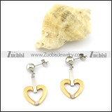 attractive oxidation-resisting steel Plating Earring for Beautiful Girls -e000580