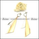 good quality noncorrosive steel Plating Earring for Beautiful Girls -e000571