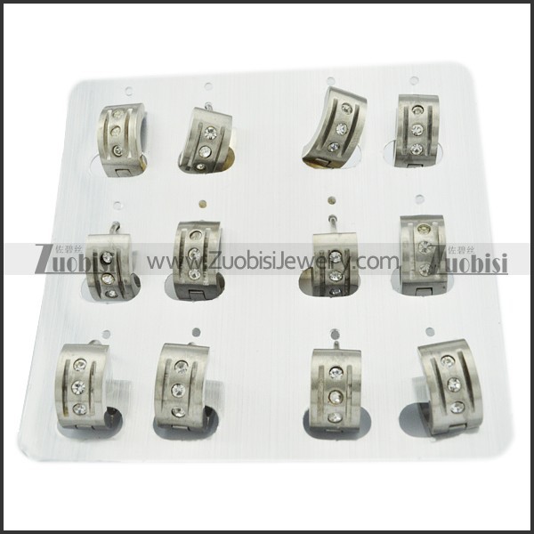 practical Steel Cutting Earring for Ladies - e000304