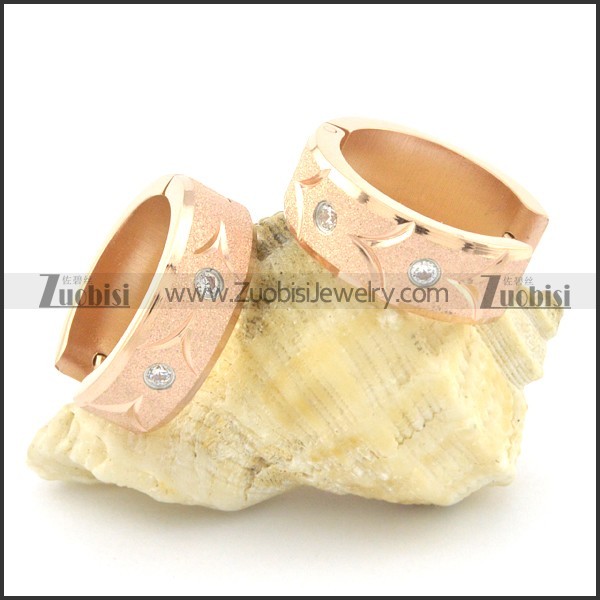 stainless steel cutting earring e000757
