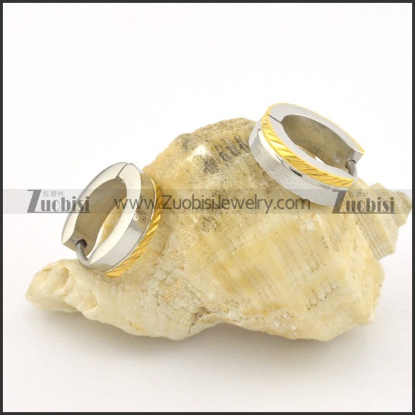 stainless steel plating earring e000717