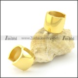 gold high polishing smooth stainless steel earring e000784