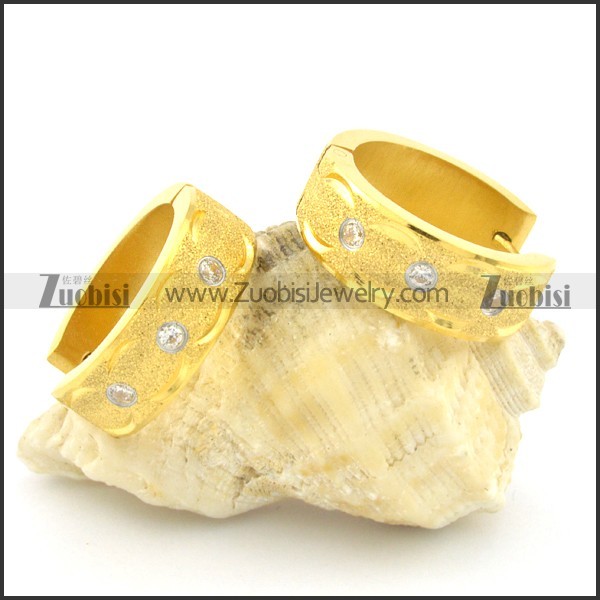 stainless steel cutting earring e000747