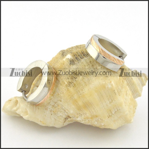 stainless steel plating earring e000718
