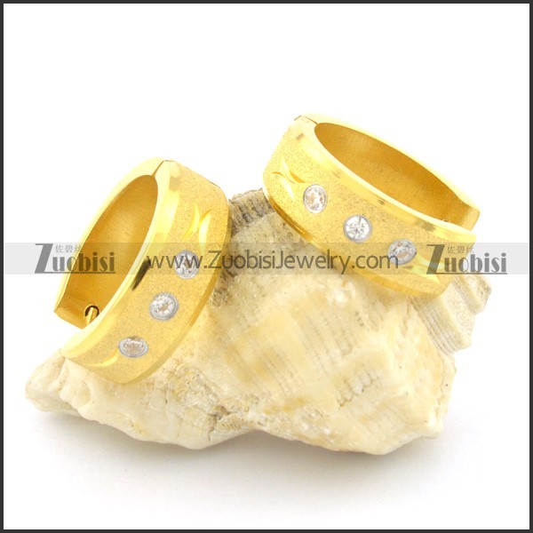 stainless steel cutting earring e000753